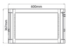 Adastra-Rack-Schrank, 6 HE x 600 mm tief, für 19-Zoll-Rack-Geräte