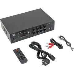 BST APM1120 KOMPAKTER PA-MISCHVERSTÄRKER 120 W USB, SD, BLUETOOTH, FM &amp; FERNBEDIENUNG