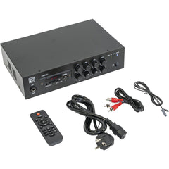BST APM1120 AMPLIFICATEUR MIXEUR PA COMPACT 120W USB, SD, BLUETOOTH, FM &amp; TÉLÉCOMMANDE