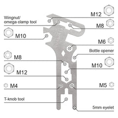 eLumen8 Wingnut Spanner Multi-tool Rigger Tool Equipment DJ Disco Staging includes pouch!