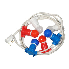 eLumen8 Jubliee Festoon 50M Red White Blue Decorative Lighting for Event Queen Celebration