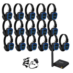 Roar 16 Way Silent Disco System Premium Headphone USB-C Charging Bluetooth Battery