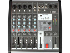 Q-MIX 6FX 6 Channel Mixer with FX and USB