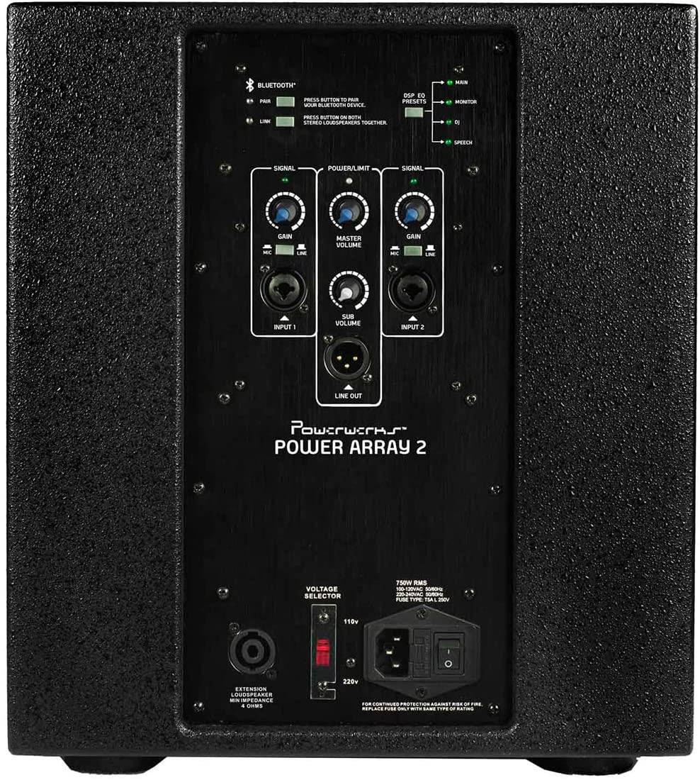 Powerwerks 'Power Array 2' Portable Line Array Bluetooth Sound System ...