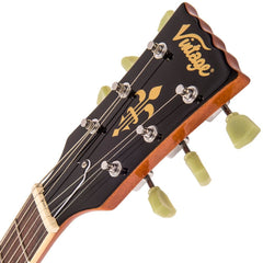 Vintage Vs6 Guitar- Natural Mahogany