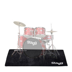 Stagg Professional Drum Carpet 200cm x 160cm Black