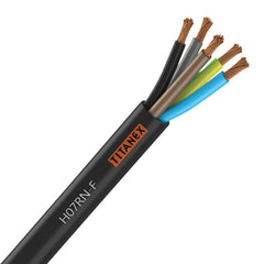 Titanex H07-RNF 10mm 5 Core Rubber Cable 50m