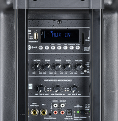 QTX QR15PA TWS Portable PA Speaker with TWS + UHF Wireless Microphones