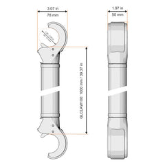 Griffe à dégagement rapide Global Truss 1,0 m