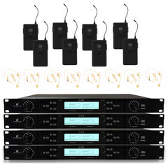 Intimidation Sonic Duo UHF 8 Way Wireless Headset & Handheld Microphone System CH38