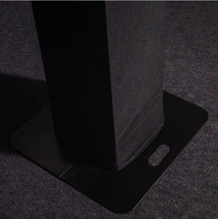 Plugger 2 x Height Adjustable Podium Black 106-195cm Totem inc Flightcase