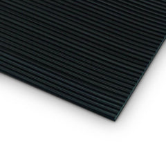 Adam Hall 85900 Fine Rib Rubber Mat black 1m x 10m for covering cables on stage