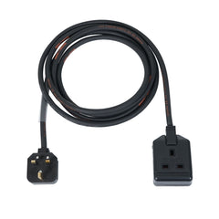 eLumen8 5m 1.5mm 13A Male - 13A 1G Female Extension Cable