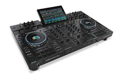 Denon DJ PRIME 4+ Standalone-DJ-Controller und Mixer mit 4 Decks, Wi-Fi-Musik-Streaming, Drop-Sampler, 10,1-Zoll-Touchscreen, Lichtsteuerung, interner FX *B-Ware