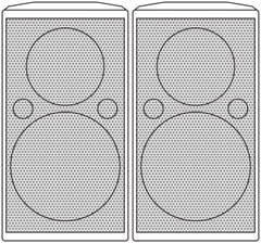 Citronic CX-8086 speakers 6.5" 80W pair - black