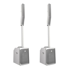 2 systèmes de line array portables Electro-Voice (EV) Evolve 50 (blanc)