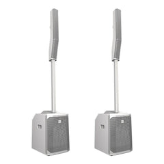 2x Electro-Voice (EV) Evolve 50 Portable Line Array Systems (White)