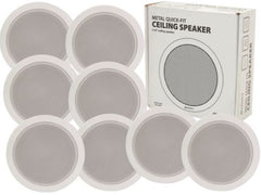 8x Adastra 5.25" 100V Ceiling Speakers (White)