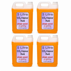 4x Thor 5L Vapour CO2 Effect Fluid Orange for Vertical Fog Smoke Machine