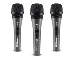 Sennheiser E835s Handheld Switched Microphone 3 Pack