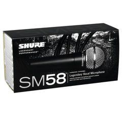 3x Shure SM58 Vocal Cardoid Microphone inc clip