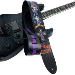 Perris 11008 2.5" Guns And Roses Appetite For Destruction Leather Guitar Strap