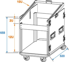 Roadinger Special Combo Case U 12U
