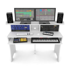 Glorious Work Bench Console de travail blanche pour la maison et le studio