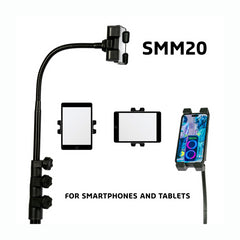 Ibiza SMM20 Telescopic Tripod with Gooseneck for Tablet inc Bag
