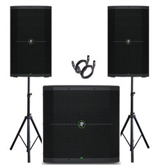 2x Mackie Thump 215XT + Thump 115S Subwoofer 4200W PA-System