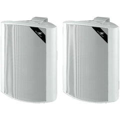 Monacor EUL-80/WS 100V White Speaker Pair Sound System inc Bracket