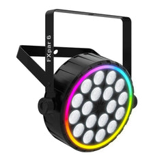 2x Chauvet DJ FXPAR 6 LED Slim Par inc IRC6 remote