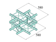 Alutruss Decolock Dq4-Pac41 4-Wege-Kreuzstück
