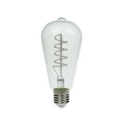 Prolite 4W Dimmable LED ST64 Spiral Funky Filament Lamp ES, Blue