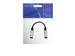 Omnitronic Adapterkabel XLR(M)/XLR(M) 0,2M Schwarz