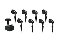 Omnitronic Weatherproof GSUB-8 In-Ground Subwoofer inc 8x Garden Speakers Sound System