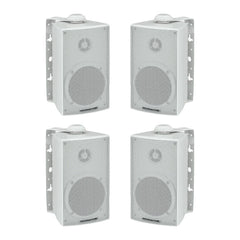 4x Monacor ESP-215/WS Weatherproof Outdoor Speaker 100V Background Sound System