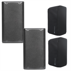 2x dB Technologies Opera 10 Active PA Speaker 1200W + Covers