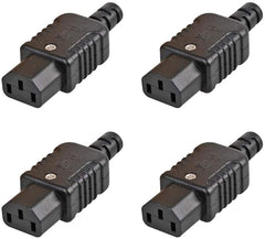 4x Pro Elec recâblé en ligne IEC C13 prise à souder/terminaisons à vis IEC femelle