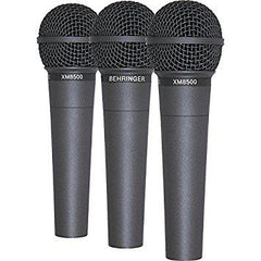 3x Behringer XM8500 Ultravoice-Mikrofone inkl. Tragetasche und Clips