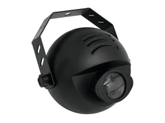 Eurolite LED PST-9W Pinspot mit schmalem Strahl, 9 W, 3 RGB-LED-DMX-Scheinwerfer, Spiegelkugel