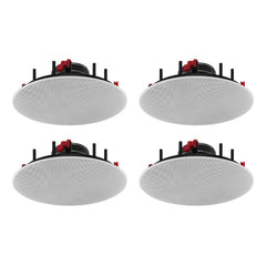 4x Monacor EDL-82HQ 8" 100V Coaxial Ceiling Speaker 30W RMS PA System Flushfit