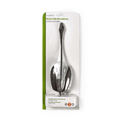 Nedis Microphone USB filaire pour zoom Skype appel vidéo col de cygne