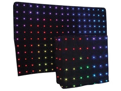 HQ Power DUAL LED STARCLOTH III – 2 x 3 m RGB STARDRAPE UND DJ STARDROP – 2 x 1,22 m RGB