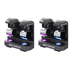 2x Equinox Tumbler Dual Roller Barrel LED Effect Light DJ Disco DMX