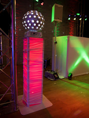 2x Eurolite Stage Stand DJ Podium Plinth Variable Height inc bags *BSTOCK*