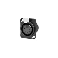Seetronic XLR 5-Pin 5P Chassis Socket Black (MK5F2C-B)