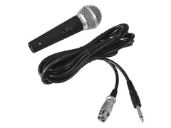 Omnitronic M-60 Dynamic Vocal Microphone Switched Band DJ Karaoke inc Case/Lead