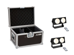 Eurolite Set 2X Led Cbb-2 Cob Ww Bar + Case