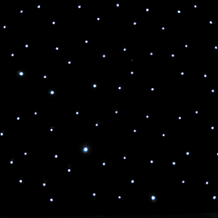 LEDJ Sternentuch 3m x 2m DJ-Hintergrund LED Sternentuch inkl. Ständer und Controller STAR01 *B-Ware